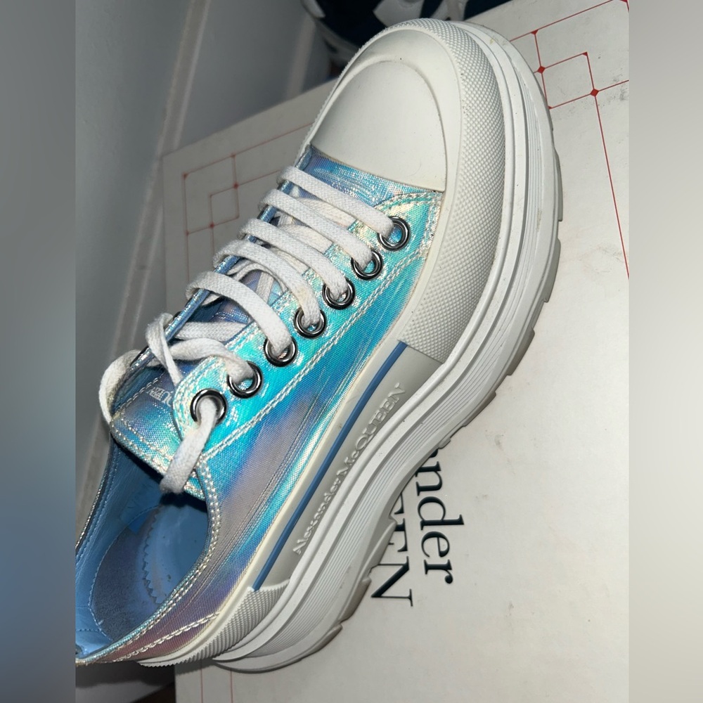 Alexander McQueen Iridescent Low Top Sneakers